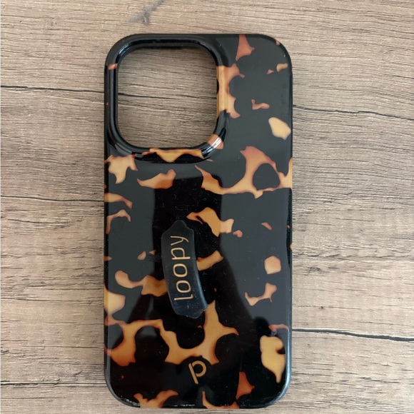 iPhone 14 Pro Loopy Case Tortoise Shell Phone Case - Picture 1 of 6